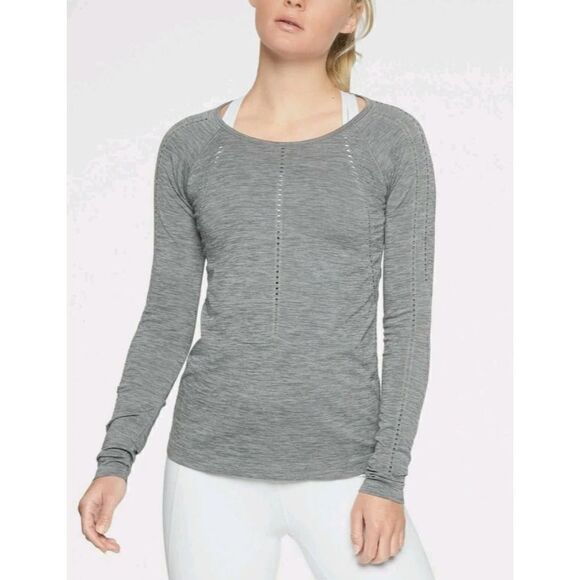 Athleta Tops - Athleta Foothill seamless laser cut long sleeve top M